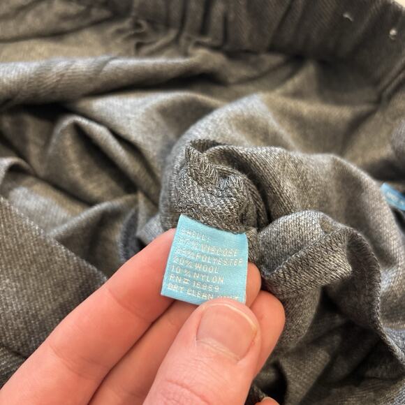 NWT J. McLaughlin Renee Wide Leg Pleated Pant Gray Stretch Wool Blend Size M - Picture 5 of 10